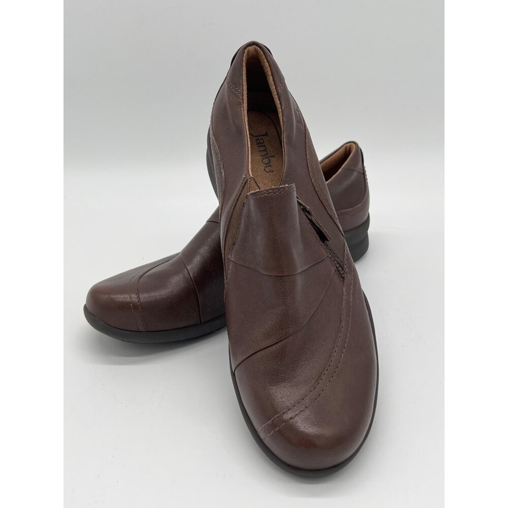 Jambu Thea Slip-On Shoes Size 8 Brown Vegan Leather